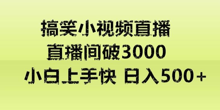快手直播搞笑小视频解说，适合批量矩阵，日入300-500+-网创小站