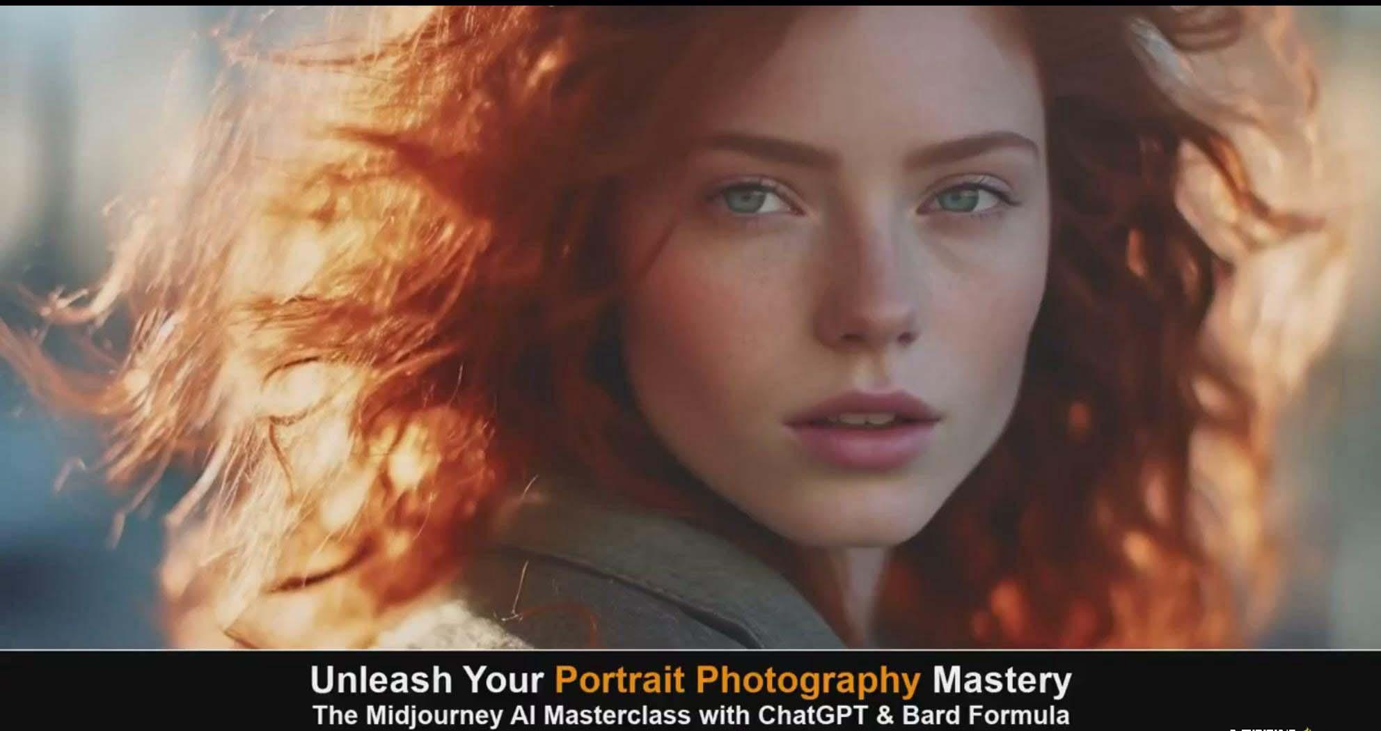 图片[2]-(9312期)Midjourney v5 ChatGPT 和 Bard AI人工智能人像摄影大师班-15节-中英字幕-网创小站