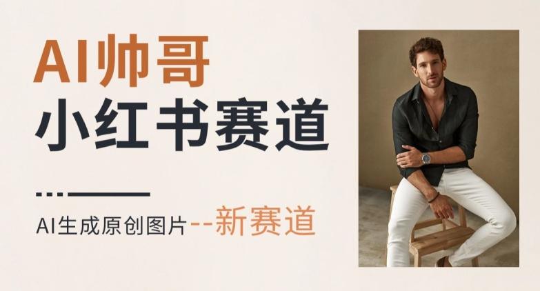 AI一键生成帅哥，新思路新赛道，涨粉迅速，轻松月入过万-网创小站
