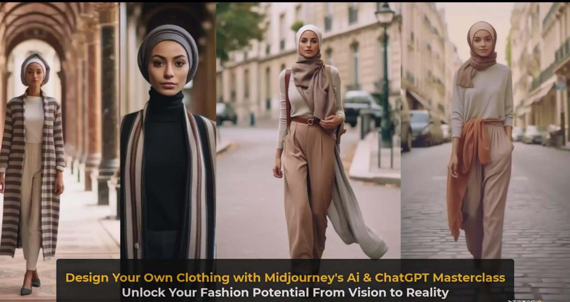 图片[10]-利用 Midjourneys Ai 人工智能设计自己的服装AI大师班-10节课-中英字幕-网创小站