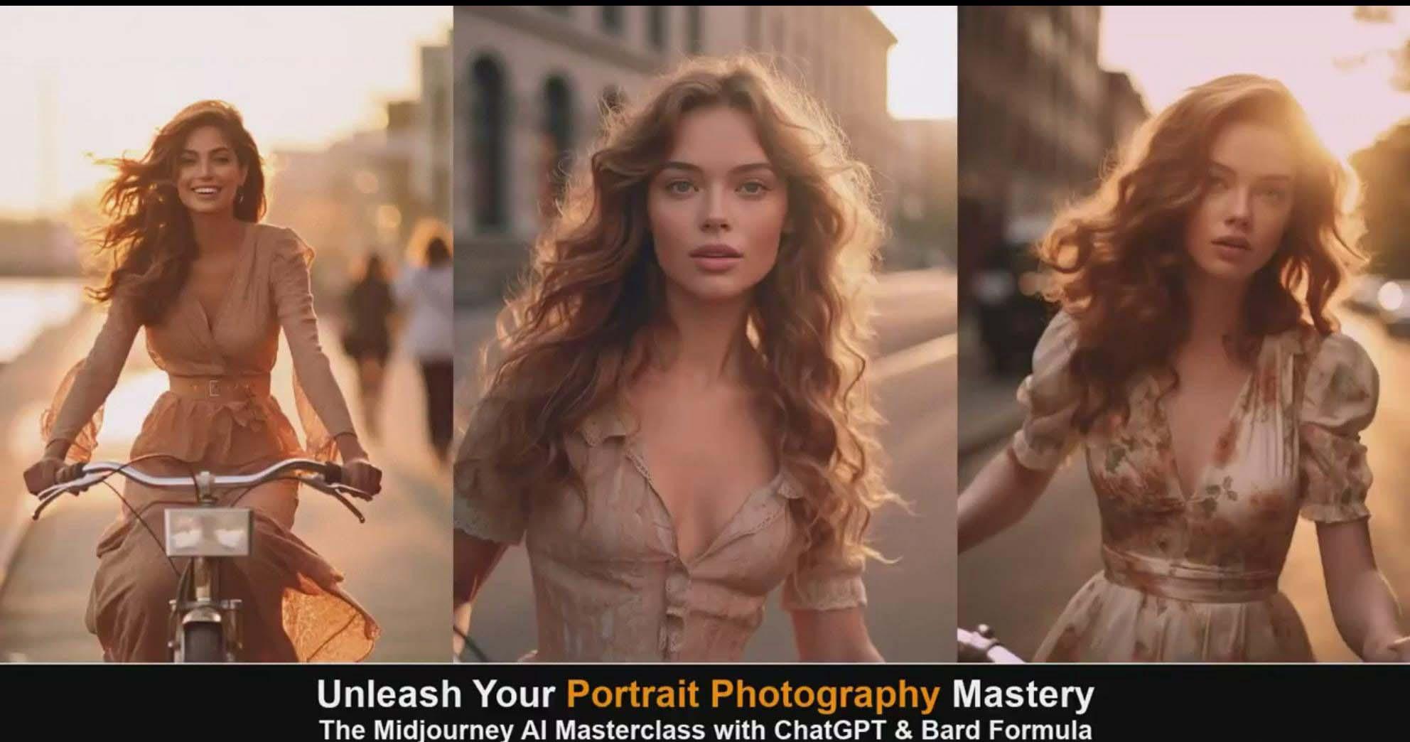 图片[4]-(9312期)Midjourney v5 ChatGPT 和 Bard AI人工智能人像摄影大师班-15节-中英字幕-网创小站