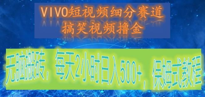 VIVO短视频细分赛道，搞笑视频撸金，无脑搬砖，每天2小时日入500+，保姆式教程-网创小站