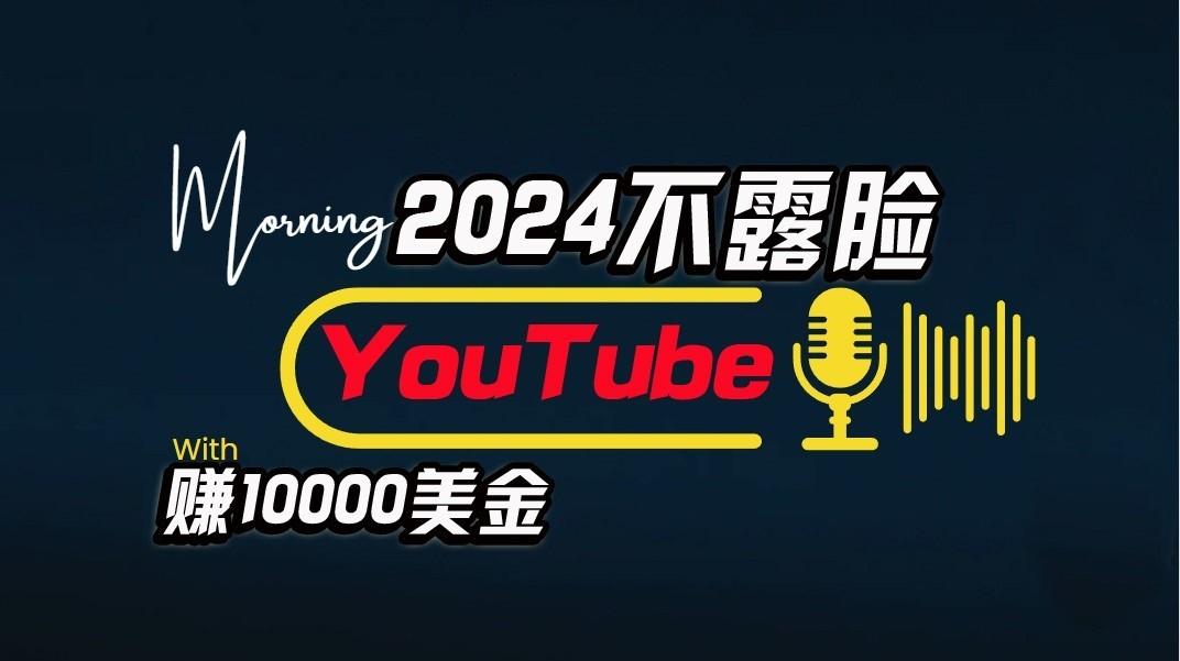 AI做不露脸YouTube赚$10000/月，傻瓜式操作，小白可做，简单粗暴-网创小站