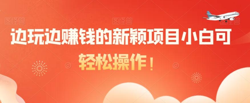 边玩边赚钱的新颖项目小白可轻松操作！-网创小站