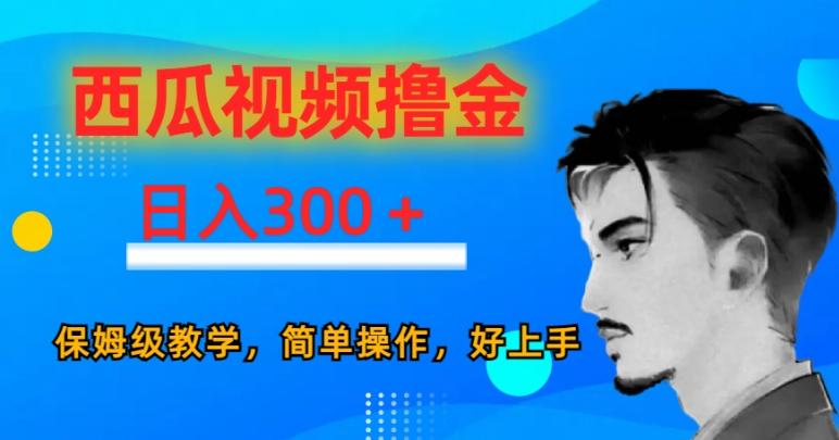 西瓜视频撸金日入300，保姆级教学，简单操作，好上手-网创小站