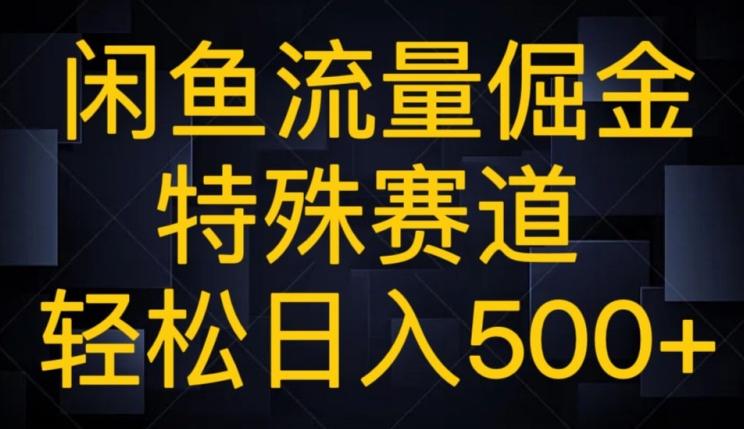 闲鱼流量倔金，特殊赛道，轻松日入500+-网创小站
