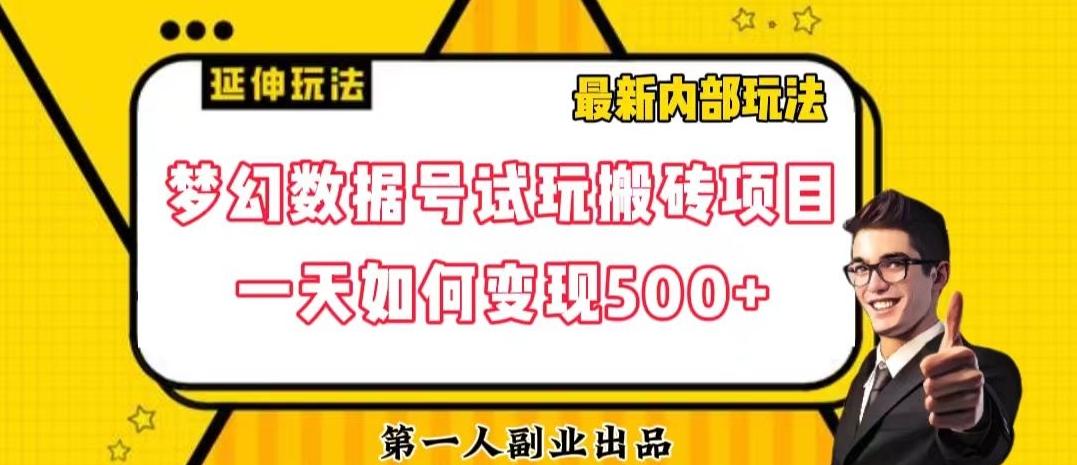 数据号回归玩法游戏试玩搬砖项目再创日入500+【揭秘】-网创小站