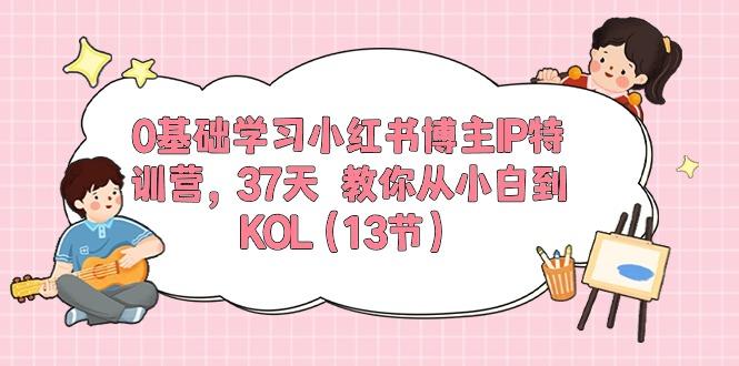 0基础学习小红书博主IP特训营，37天 教你从小白到KOL(13节-网创小站