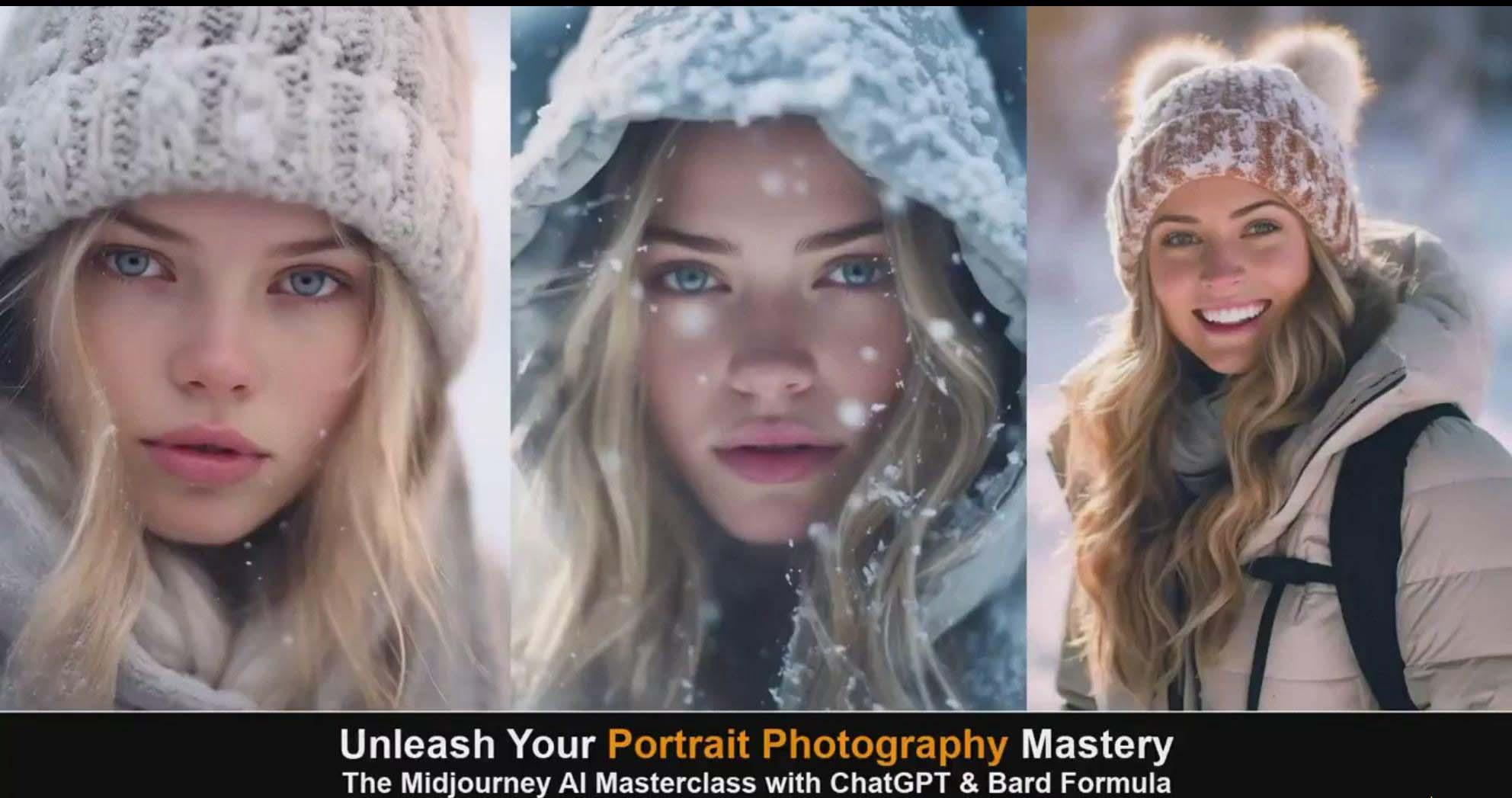 图片[5]-(9312期)Midjourney v5 ChatGPT 和 Bard AI人工智能人像摄影大师班-15节-中英字幕-网创小站